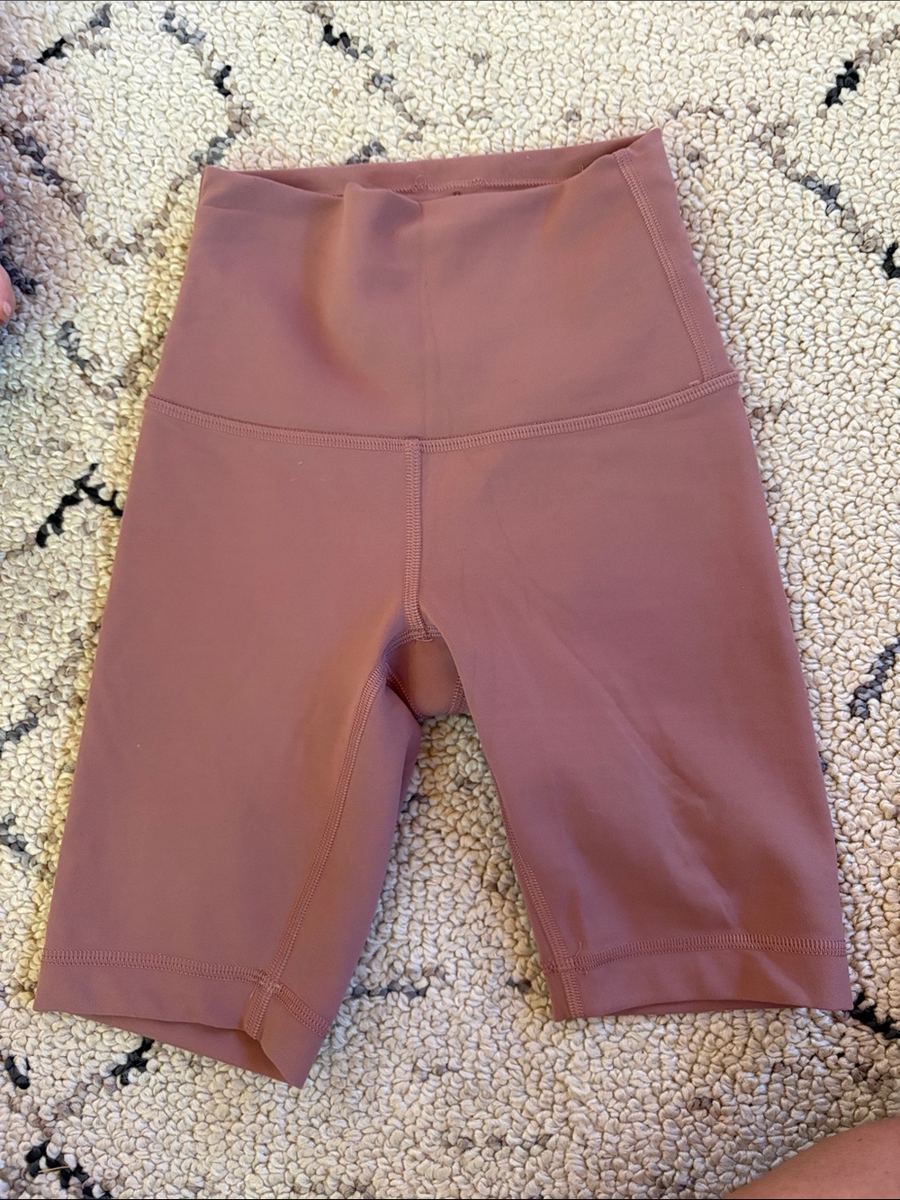 Lululemon size zero High-Waist Shorts — Dusty Rose